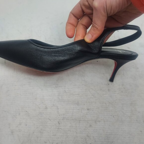 Christian Louboutin Black Sporty Kate Slingback Pump - Picture 14 of 15